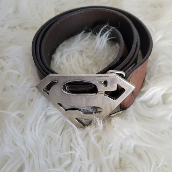 Unbranded Other - Mens Leather Belt w/ initial "S" silver tone buckle